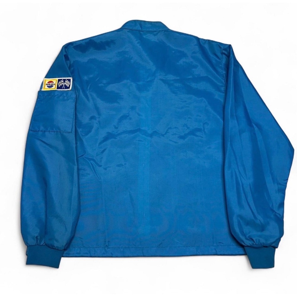 Camaro 1970s Blue Vintage Pit Jacket with Racing Patches - Picture 2 of 9